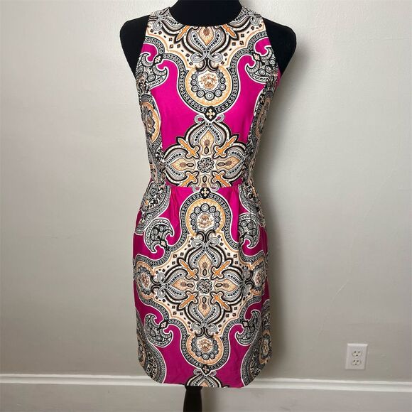 Moulinette Soeurs Dresses & Skirts - Moulinette Soeurs Antthropologie Pink Paisley Dress Size 2 Knee Length Party